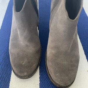 Paul Green Booties Grey suede 5.5 German/ 8 us